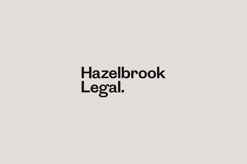 Hazelbrook Legal design by A Friend of Mine