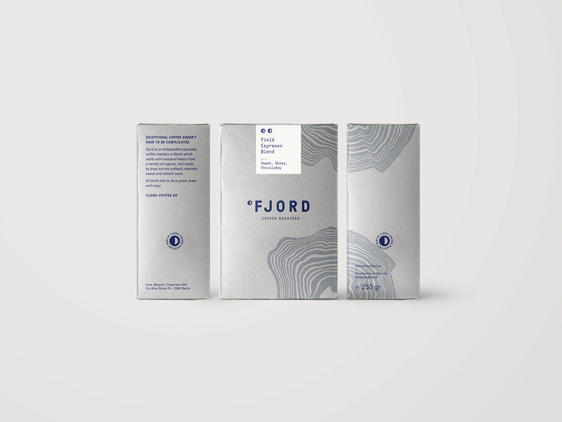 Fjord Coffee Roasters designed by Marie Stadelmann