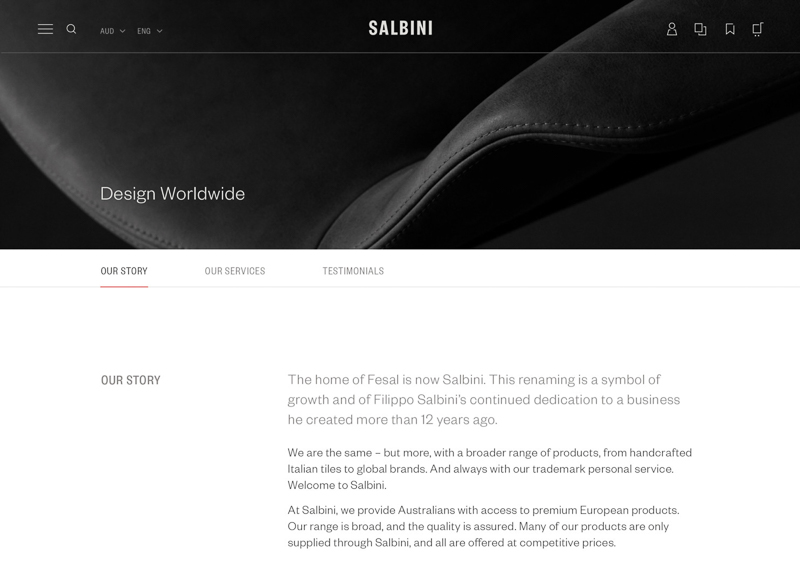Salbini designed by Studio Brave
