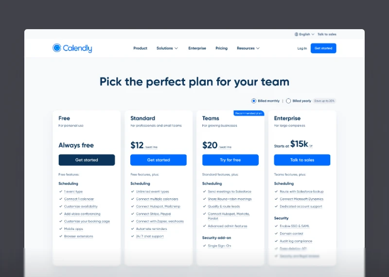 Calendly Pricing (2025)