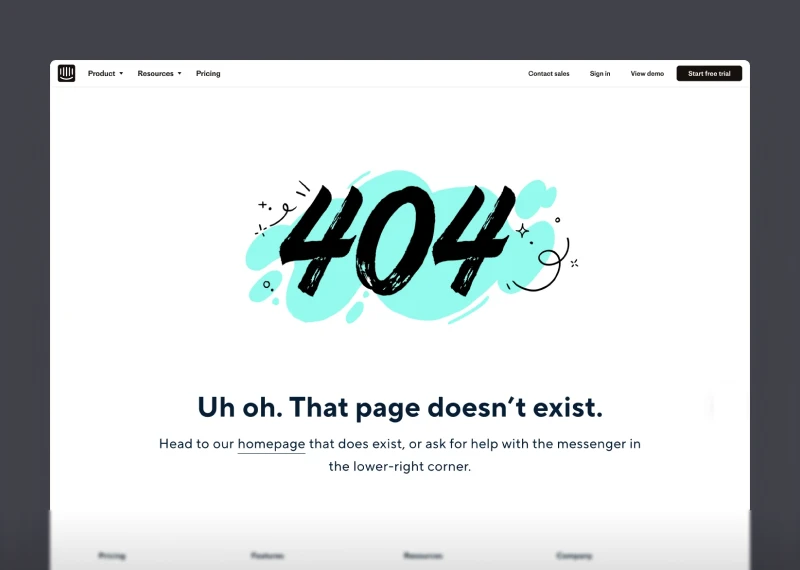 Intercom’s 404 Page